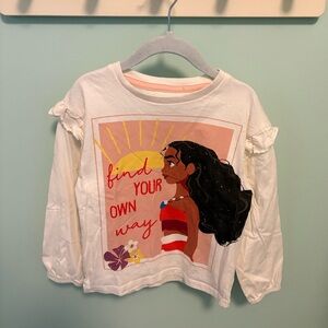 Disney Moana White Long Sleeve Shirt